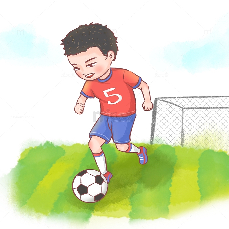 学生放假暑假兴趣班体育运动足球