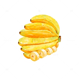 手绘一把香蕉