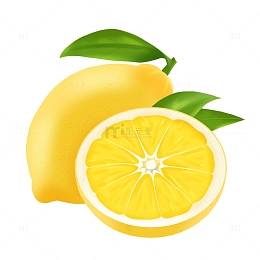 手绘新鲜柠檬