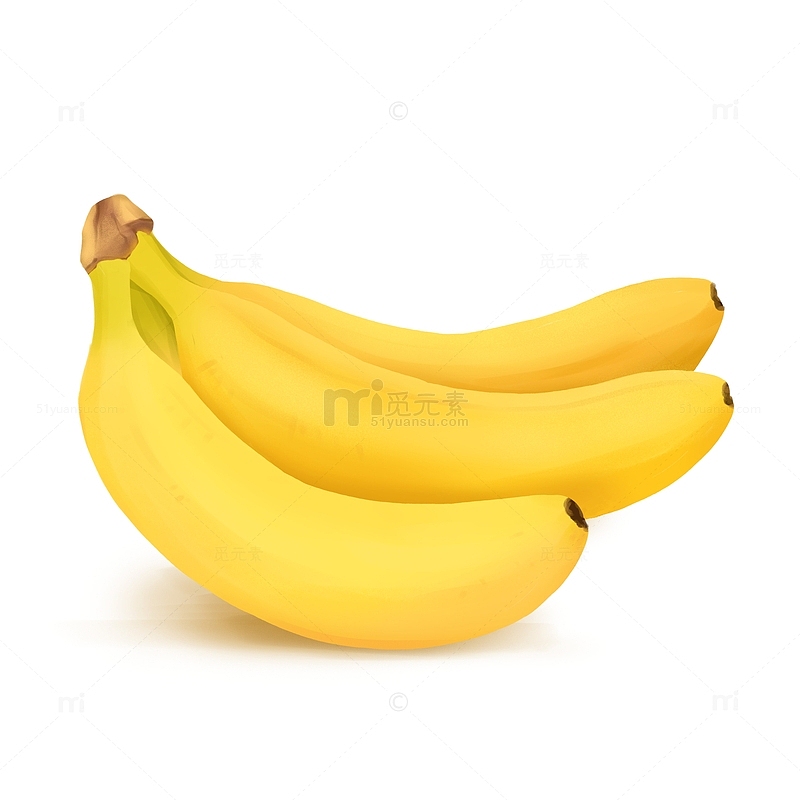香蕉水果手绘图