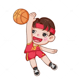 篮球卡通人物暑假兴趣班