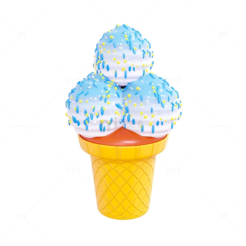 3D夏季夏日冰淇淋