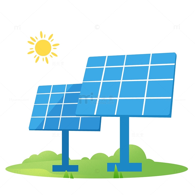 户外太阳能电板环保绿色元素