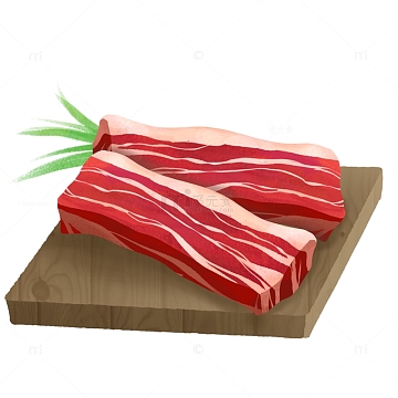 新鲜五花肉食材鲜生肉猪肉肉食物素材
