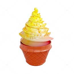 3D夏季冷饮雪糕杯