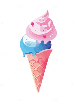 夏日大暑冰淇淋