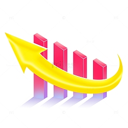 数据箭头股市上升元素