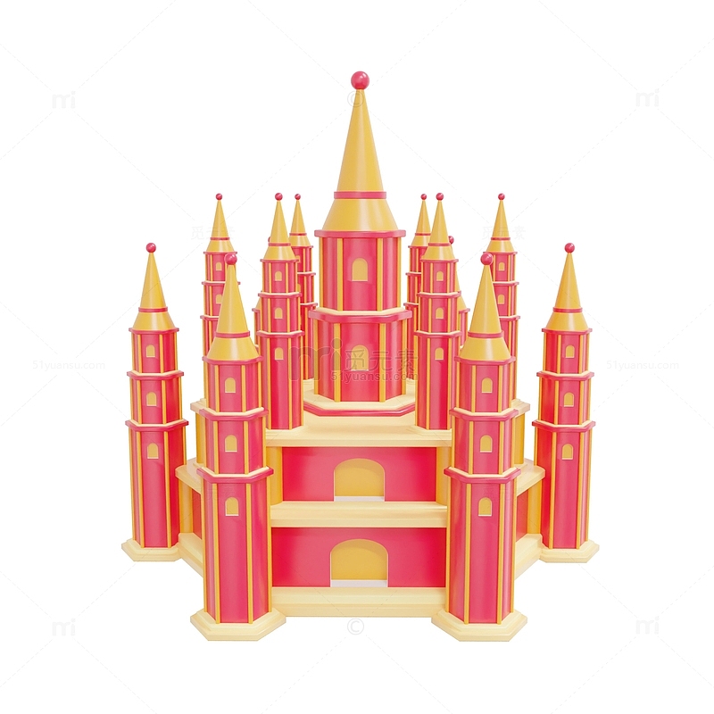3D卡通童话城堡