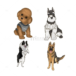 宠物狗插画萌宠