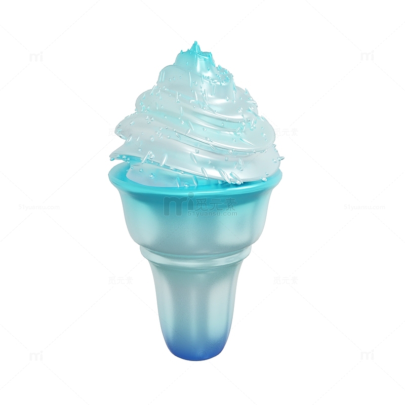 3D酸性冷饮冰淇淋