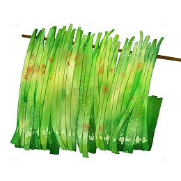 美味烧烤韭菜串