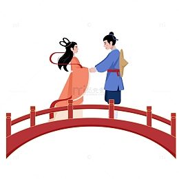 七夕牛郎织女鹊桥相会