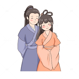 七夕古风情侣牛郎织女