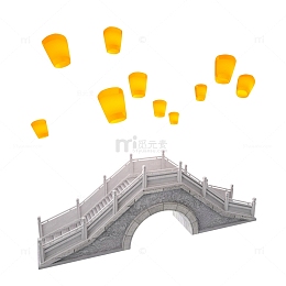 七夕节小桥建模