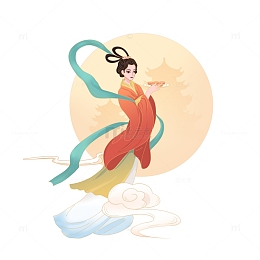 中秋节嫦娥奔月