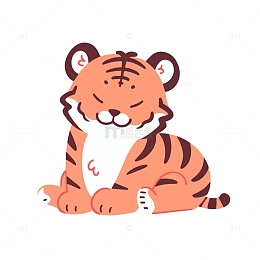 卡通风格老虎