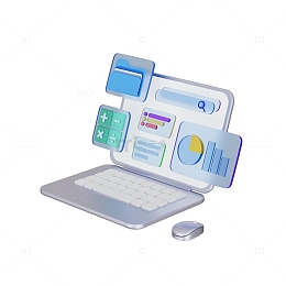 商务办公笔记本电脑互联网络数据