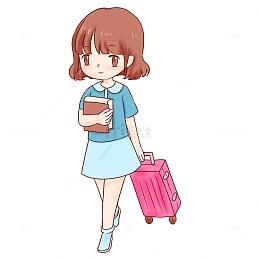 开学季新生报到人物
