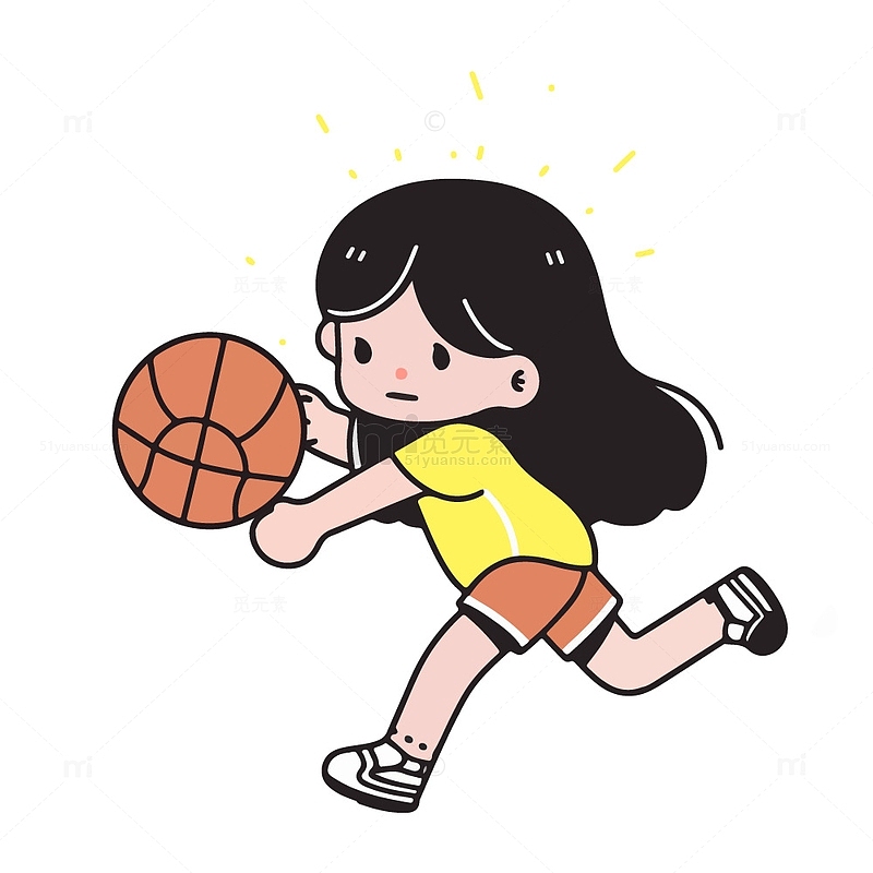 打篮球的女孩子