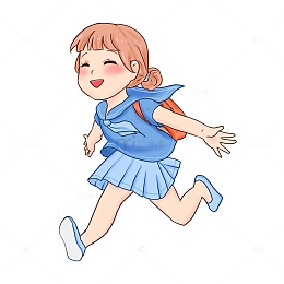 开学季学生奔跑欢呼