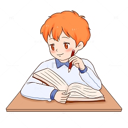 开学季认真思考的学生