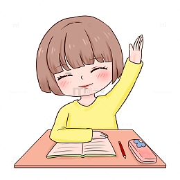 开学季热爱学习课堂积极发言举手
