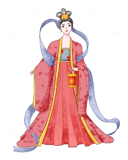 简约国风中秋人物嫦娥