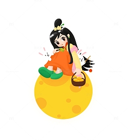 中秋节嫦娥和月兔