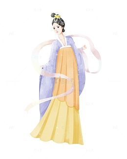 简约小清新嫦娥元素