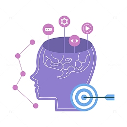 扁平简约头脑风暴元素