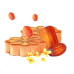 简约国风中秋氛围月饼灯笼