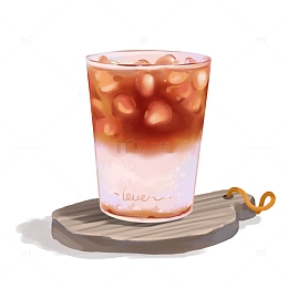 酒酿冰咖啡海报素材