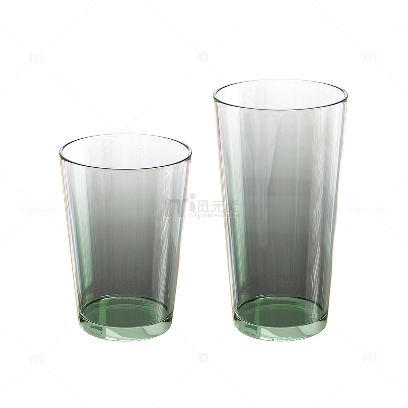 家用客厅透明玻璃杯子高圆杯