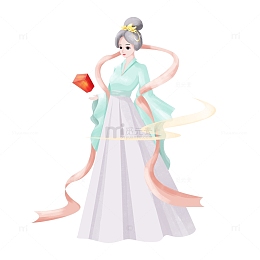 简约中秋节嫦娥古风形象