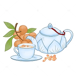 白露龙眼桂花白露茶