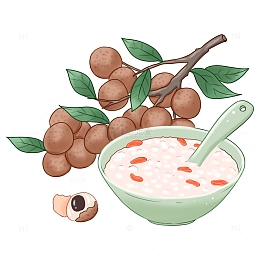 白露桂圆美食