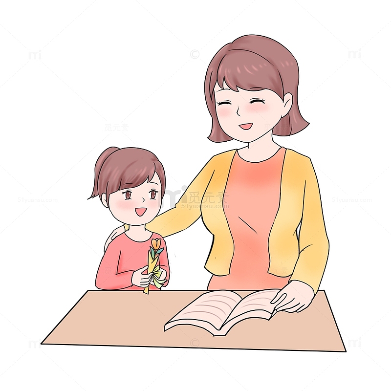 教师节学生送花给老师