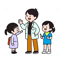 男老师和同学交流