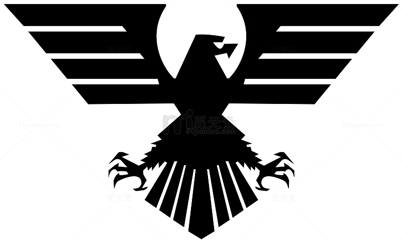 鹰黑色标志