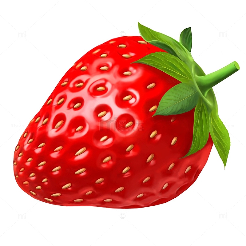新鲜大红色草莓