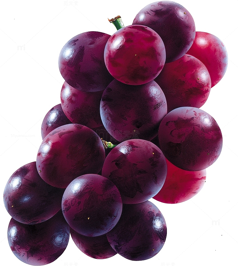 一串紫红葡萄