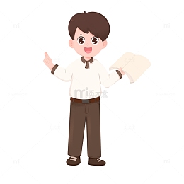男老师上课教师节老师形象免抠元素