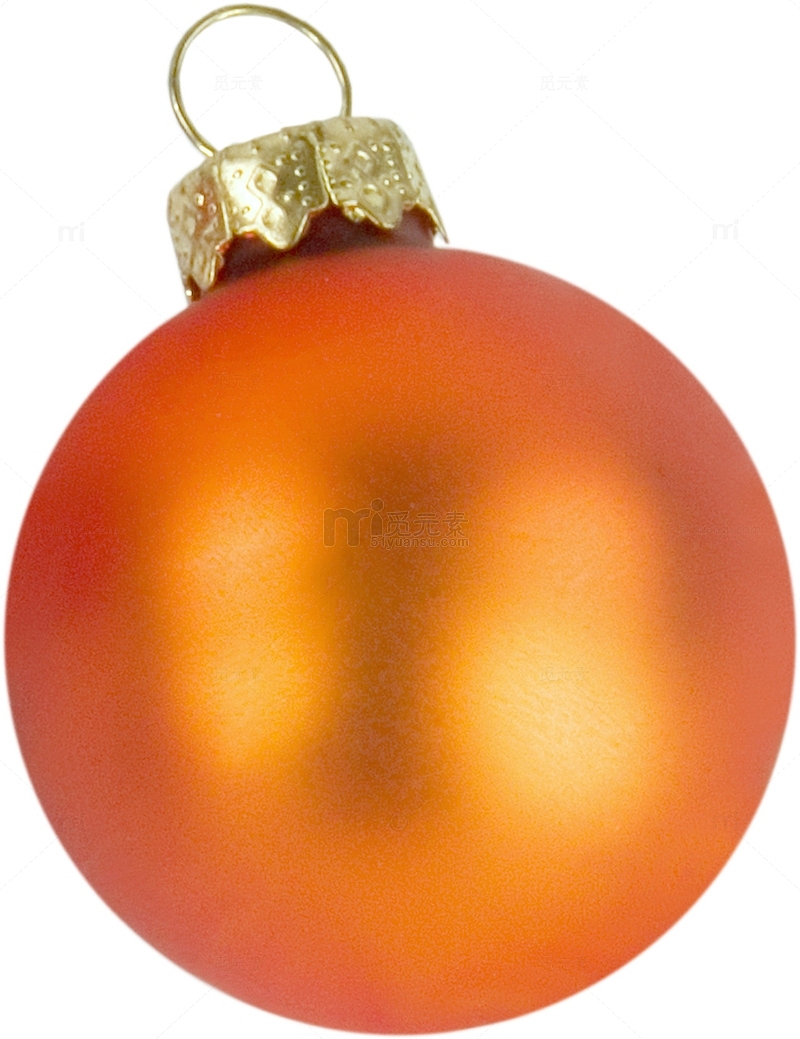 橙色圣诞球