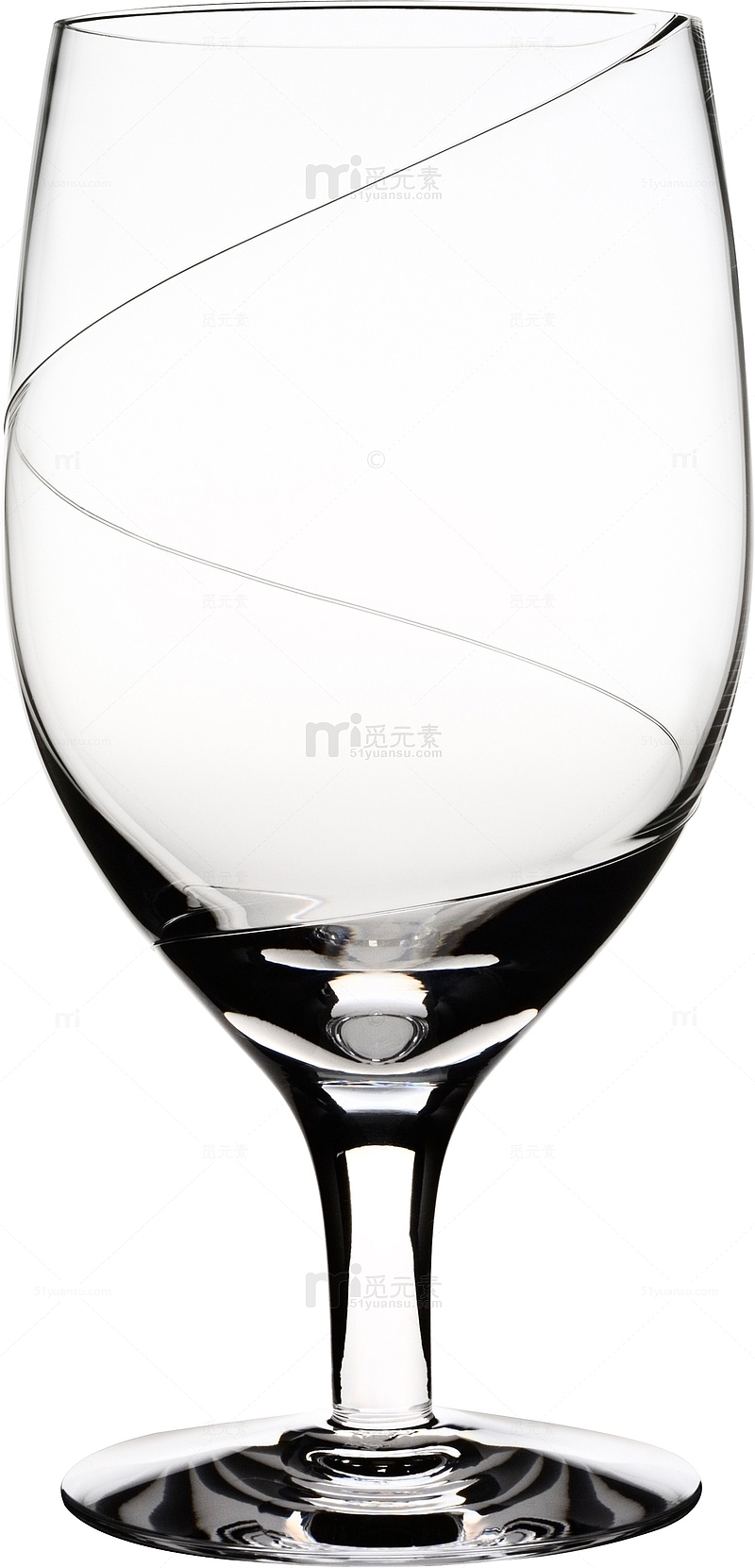 玻璃空酒杯