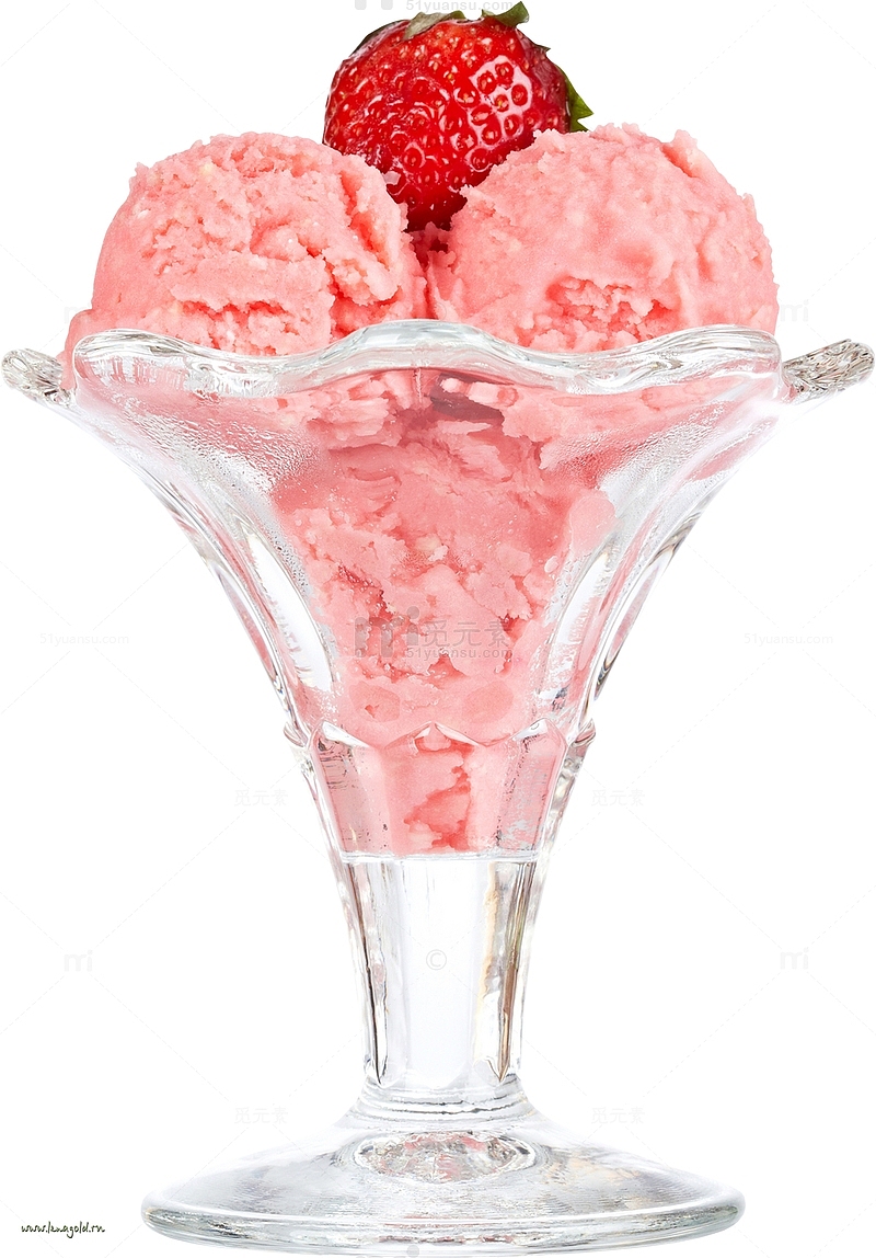 草莓冰淇淋球