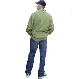 男子背影