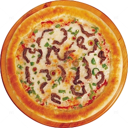 芝士牛肉美味披萨饼
