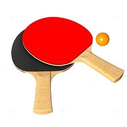写实运动会乒乓球拍