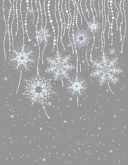 雪花边框装饰