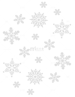 各种形状的雪花